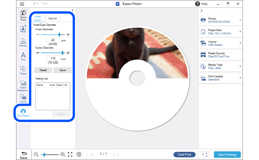 Printing Disc Labels