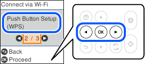 Подключение с помощью кнопки wps Epson Setup Navi